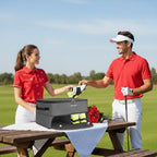 YOREPEK Golf Gifts for Men, 2 Layer Golf Trunk Organizer for 2 Pair Shoes - Image 2