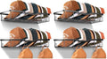 KEETDY Metal Hat Racks for Baseball Caps Wall Hat Organizer Fit 48 Caps Holder, 4 Packs Sturdy Wall Mounted Hat Storage Organizer, Black, Patent: US D1,041,201 S by KEETDY