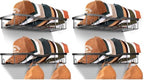 KEETDY Metal Hat Racks for Baseball Caps Wall Hat Organizer Fit 48 Caps Holder, 4 Packs Sturdy Wall Mounted Hat Storage Organizer, Black, Patent: US D1,041,201 S by KEETDY