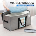 TAILI 6 Pack Silver Extra Large Moving Bags,Storage Bag with Visible Window - Image 3