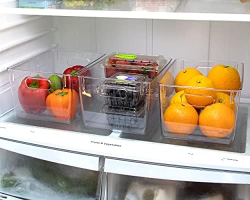 Isaac Jacobs 3-Pack Large Clear Storage Bins with Handles - Image 6