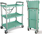 Olympia Tools 89-353 Pack N Roll Collapsible Service Cart, XL, 300LB Capacity, Teal by OlympiaTools