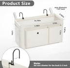 Bedside Caddy Bedside Storage Hanging Organizer for Bunk Dorm Bed Rail - Image 3