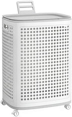 SONGMICS Laundry Hamper with Wheels, 75 L Laundry Basket with Lid by Unknown