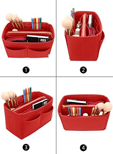 LEXSION Felt Purse Organizer Insert, Tote Bag Shaper Dividers with 5 Sizes - Image 4