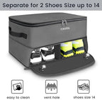YOREPEK Golf Gifts for Men, 2 Layer Golf Trunk Organizer for 2 Pair Shoes - Image 4