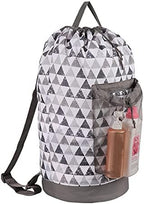 Dalykate Backpack Laundry Bag, Laundry Backpack with Shoulder Straps and Mesh Pocket Durable Nylon Clothes Hamper Bag with Drawstring Closure for College, Travel, Laundromat, Apartment by Dalykate