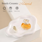 CCINPPY Ceramic Cloud Jewelry Tray Trinket Dish Key Bowl Nightstand Decor - Image 5