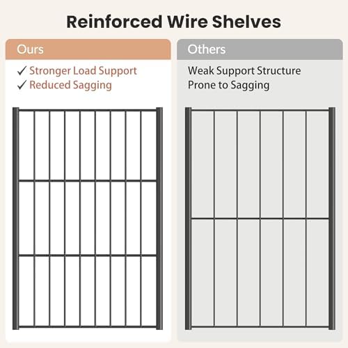 8 Tier Shoe Rack Organizer for 32-40 Pairs, Tall Metal Shoe Storage Shelf with Wood Top, Adjustable Boot Space, Narrow Design for Entryway Closet, Rustic Brown and Black - Image 6