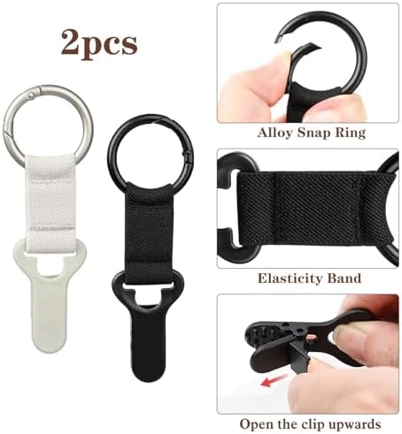 Niveaya Hat Clip for Travel on Bag, Strong Clip Secure Hold, 2 Pack - Image 2