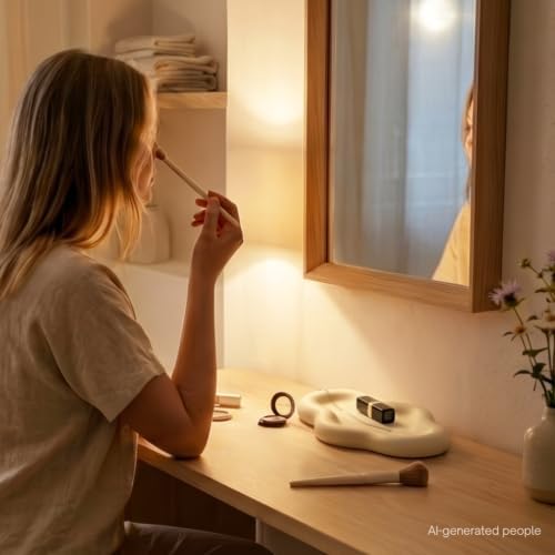 WENSHUO Cloud Tray, Chubby Ceramic Jewelry Tray, 9.4 x 6.5 in, Crème - Image 4