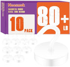 Neosmuk Magnetic Hooks Steel Tube Design for Cruise,80lb+ White,10 Pack by Neosmuk