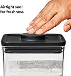 OXO Good Grips POP Container — Small Square Short — 1.7 Qt / 1.6 L — Matte Black, Organization and Storage Solution - Image 3