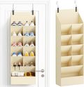 Lifewit 6 Tier Over the Door Shoe Organizer with 11 Large Deep Pockets, Fabric Hanging Shoes Shelf for Closet, Dorm Storage, Fit Up to 12 Pair Shoe Rack Holder for Sneakers, Boots, Beige by Lifewit