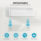 Nieifi Adhesive Shower Shelves, Clear, 5 Pieces - Image 5