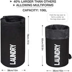 WOWLIVE Backpack Laundry Bag for College, Collapsible Hampers for Laundry - Image 2