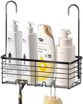 SHANSHUI Shower Hanging Caddy, Bathroom Shower Organizer Basket, Shampoo Bracket Over Door Rack with Hooks, 304 Stainless Steel by SHANSHUI