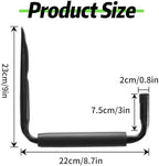 CROISSANT 2Pack Garage Storage Ladder Hook, Suitable for Kayak Hangers for Garage wall, Heavy Duty Hooks for Hanging 50 lbs - Image 2