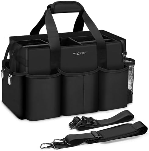 Ytonet Large Cleaning Bag, Adjustable Cleaning Caddy for Cleaning Supplies by YTONET