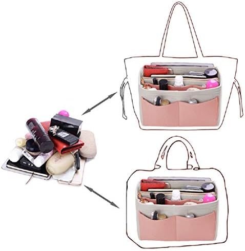 ZTUJO Purse Organizer Insert, Felt Bag Organizer with Metal Zipper, Handbag & Tote Shaper, For Speedy Neverfull Tote, 7 Sizes - Image 4