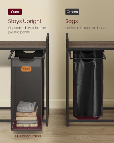 VASAGLE Laundry Hamper 2 Section, Laundry Sorter, 26.4 Gal. (100 L) - Image 4