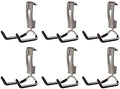 Rubbermaid Fasttrack Wall Mounted Garage Storage Utility Multi Hook for Tools, Chairs, Hose, Equipment, and Other Items, Supports 25 Lbs Each (6 Pack) by Unknown