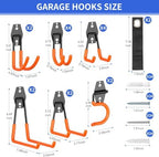 Heavy Duty Garage Hooks 18 Pack, Utility Steel Wall Mount Hook - Image 2