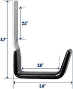 GeeWatom Heavy Duty Steel Garage Hooks,Garage Storage Utility Hooks,Anti-Slip Hanger, Tool Organizer,Steel Wall Mount Organizer, Garden Hose Hanger (Small-6PC) - Image 2