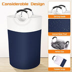 BlissTotes 75L Laundry Basket, Freestanding Collapsible Hamper, Blue - Image 3