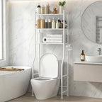 GloTika 3-Tier Over Toilet Storage, Anti-Tilt, 64" H, White by QualityHomewareTimlessComfort