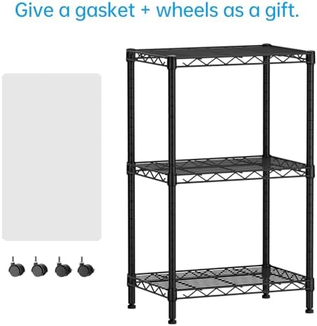 SINGAYE Small Shelves Kitchen Storage Shelf Wire Shelving Metal Adjustable - Image 4
