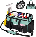 JKAOO Large Wearable Cleaning Caddy Bag with Handles, Blue Green by JKAOO