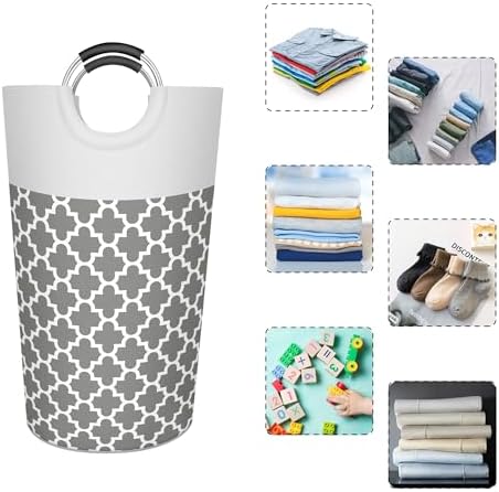 Caroeas 90L Light Laundry Basket (13 Colors), Waterproof Laundry Hamper, Laundry Bag with Padded Handles, Clothes Hamper, Collapsible Laundry Basket Easy Storage - Image 4