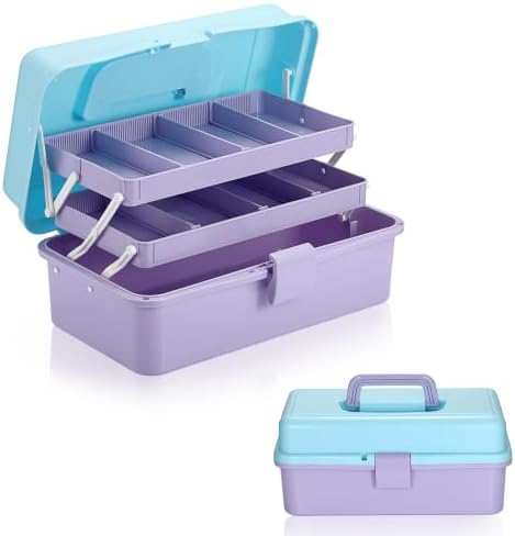 BTSKY 3-Layer Plastic Dividing Storage Box Craft Organizer and Storage by BTSKY