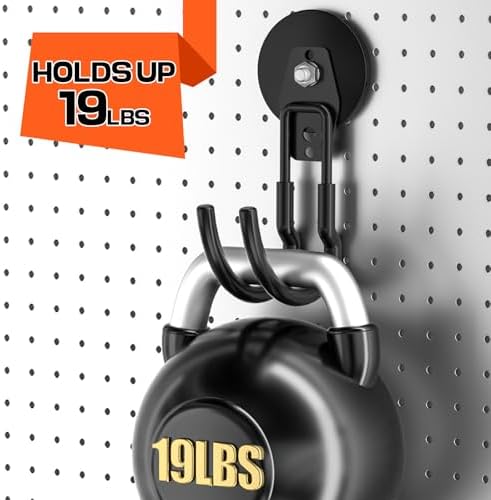 Heavy Duty Magnetic Utility Hooks ，J-Type Storage Hooks, with Anti-Slip Layer, Suitable for Metal Cabinets, Hanging Boards, Garage Shelves, Gardening Tools (Black 3 pro) - Image 6