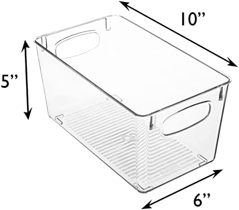 ClearSpace Clear Plastic Storage Bins – Perfect Kitchen Organization and Storage or Pantry Storage – Fridge Organizer, Pantry Organization and Clear Storage Bins, Cabinet Organizers - Image 6