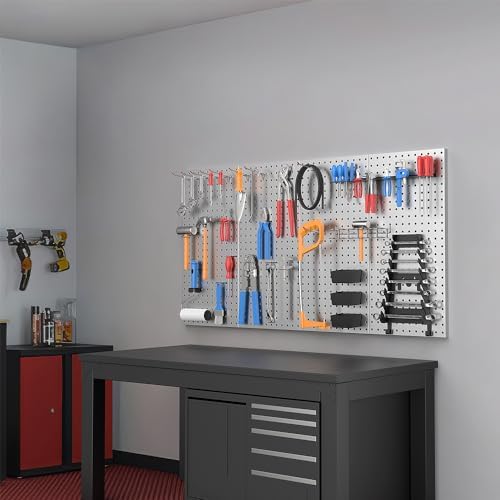 Ultrawall Metal Pegboard Wall Panels, Peg Boards for Garage Tool Storage - Image 5