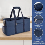 Extra Large Utility Tote Bag - Reusable Grocery Bags Foldable Heavy Duty - Image 6