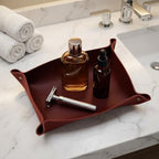 Northwind Personalized Leather Valet Tray – Made in USA - Custom Monogramed Full Grain Leather Catchall Tray for Men, Desk Organizer & Groomsmen Gift, Perfect Storage for Nightstand, Dresser - Image 5