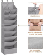 STORAGE MANIAC Over the Door Shoe Organizer Heavy-Duty Large Deep Pocket Hanging Shoe Organizer Shoe Rack Door Closet Shoe Organizer for Wall, Dorm & Narrow Door Storage Shoe Holder Grey, 1 Pack - Image 6