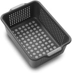 madesmart Classic Large Storage Basket with Soft Handle, Granite - Image 2