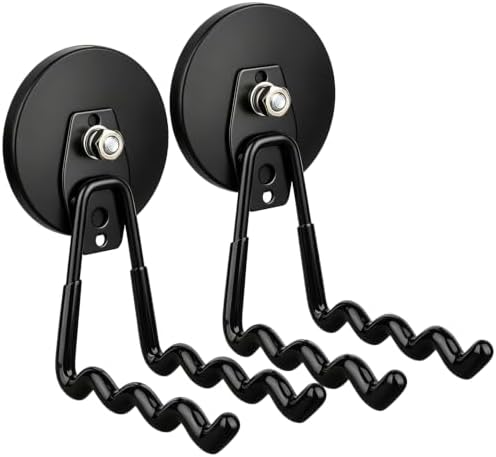 MUTUACTOR Super Power Magnetic Hooks Heavy Duty,2packs Strong Large Magnetic Hooks for Power Tools Organization Heavy Duty Hooks for Cordless Drills Impact Drivers Power Spanners Metal Tool Chest by MUTUACTOR