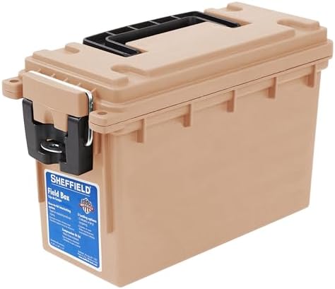 Sheffield 12627 Ammo Box Made in USA Stackable Lockable Ammo Storage Box by Sheffield