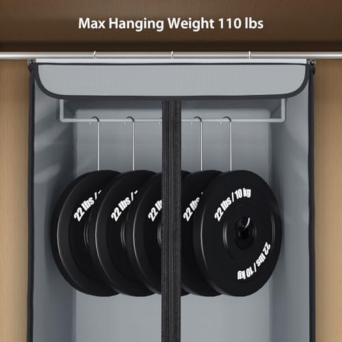 Univivi Garment Bags for Hanging Clothes, Cloth Bag 54 In, 1 PCS, Grey - Image 4