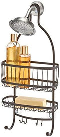 iDesign 61971 York Lyra Hanging Shower Organizer - 10" x 4" x 22", Bronze by iDesign
