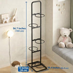 Vertical Ball Storage Rack - Adjustable 5-Tier Sports Organizer Stand for Basketball, Soccer, Volleyball and More（56.7inches） - Image 5