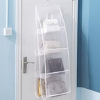 AARAINBOW Hanging Handbag Organizer for Closet, 8-Pocket Purse Storage Holder, Space-Saving Wardrobe Organizer for Women, 44.5"L x 13.5"W (A-White) - Image 5