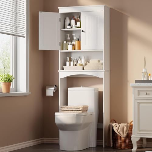 Gizoon Over the Toilet Storage Cabinet with Adjustable Shelf, White by Gizoon
