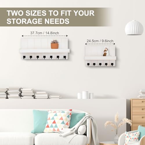 Key Holder for Wall, Decorative Key Holder with Shelf - Image 4