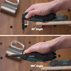 Nova Muti-tool Folding Utility Knife with 5 Extra Utility Blades, Quick-Change Blades & Blade Storage, Multifunctional Heavy Duty Box Cutter for DIY & Professionals - Image 4